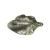 Acryl-Blatt-Ornamente, 3,2 x 1,8 cm, metallic-gold, 10 Stück