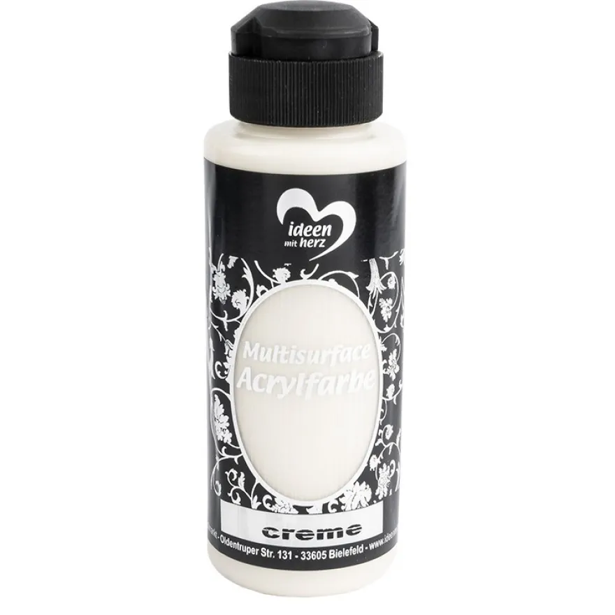 Acrylfarbe "Multisurface", creme, 120ml