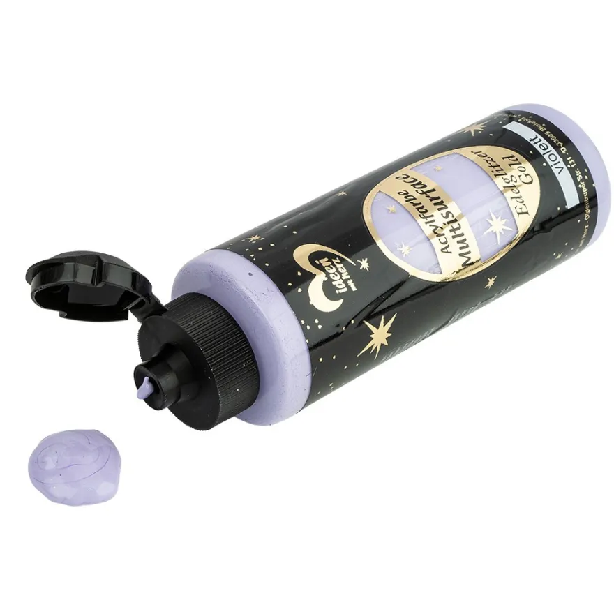 Acrylfarbe "Multisurface", Edelglitzer Gold, violett, 180ml