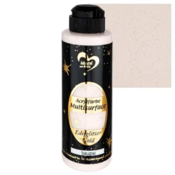 Acrylfarbe "Multisurface", Edelglitzer Gold, taupe, 180ml