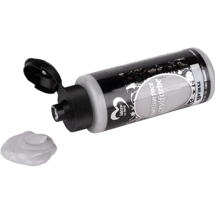 Acrylfarbe "Multisurface", grau, 120ml