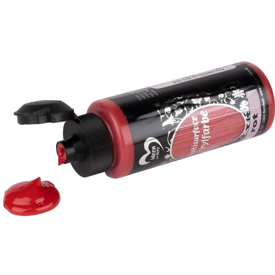 Acrylfarbe "Multisurface", rot, 120ml