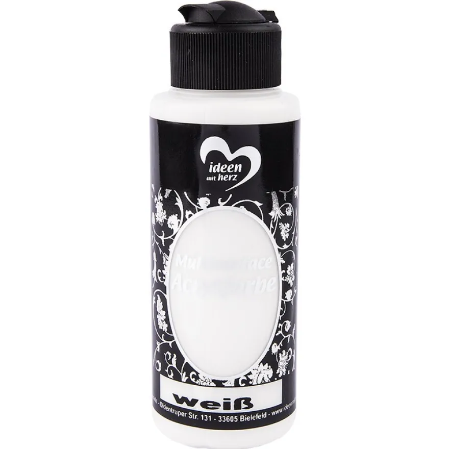 Acrylfarbe "Multisurface", weiß, 120ml