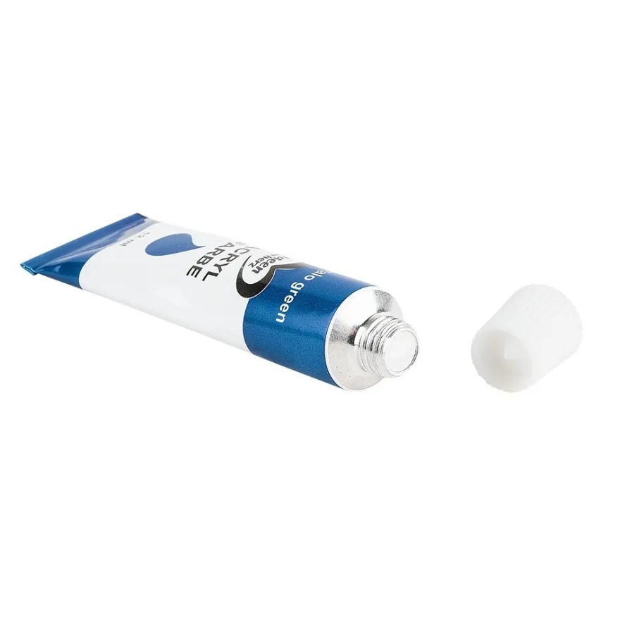 Acrylfarben + 3 Acrylhaar-Pinsel, in Künstlerqualität, à 12ml, hervorragender Deckkraft, 24 Tuben