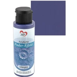 Acrylfarbe, Puder-Effekt, aubergine, 70ml