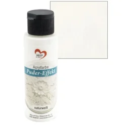 Acrylfarbe, Puder-Effekt, naturweiß, 70ml