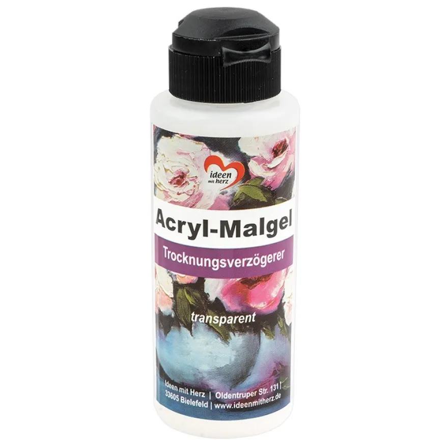 Acryl-Malgel, Trocknungsverzögerer, transparent, 120ml