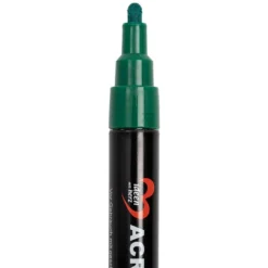 Acryl-Marker, mit Pump-Ventilsystem, 10 Farben, 4mm Strichstärke, 12 Stück