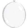 Acryl-Medaillons, transparent, Ø 11cm, 2-teilig, mit Aufhängeöse, 2 Stück