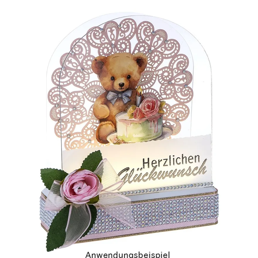 Acrylplatten, in Bogenform, 1,8mm stark, klar transparent, 2 Stück