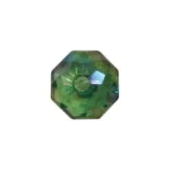 Acryl-Ronden, facettiert, 1 x 1 cm, 50 Stück, peridot