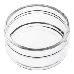 Acryl-Rund-Dosen, Ø6,3 cm, 3 cm hoch, 2 Stück, klar