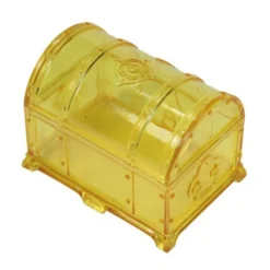 Acryl-Schatztruhe, 6,9 x 4,8 x 4,8 cm, gold