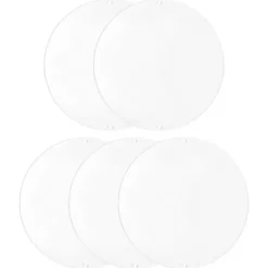 Acryl-Scheiben mit 2 Löchern, Kreis, Ø 16cm, Stärke: 2mm, 5 Stück