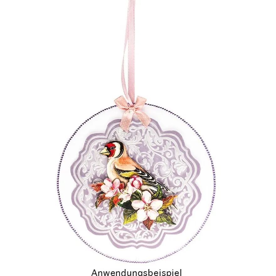 Acryl-Scheiben mit 2 Löchern, Kreis, Ø 16cm, Stärke: 2mm, 5 Stück