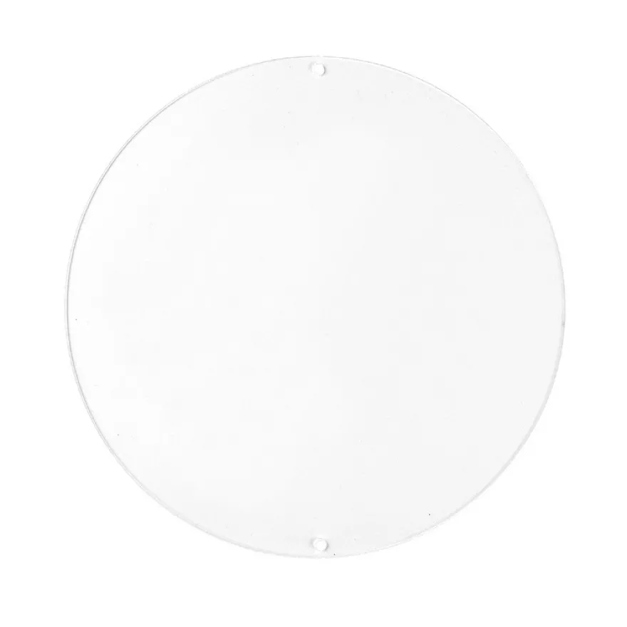 Acryl-Scheiben mit 2 Löchern, Kreis, Ø 16cm, Stärke: 2mm, 5 Stück
