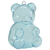 Acryl-Teddy, 5,2 x 4,5 x 7,4 cm, blau