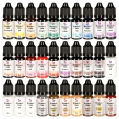 Alkoholtinte, 30 Flaschen/27 Farben, je 10ml