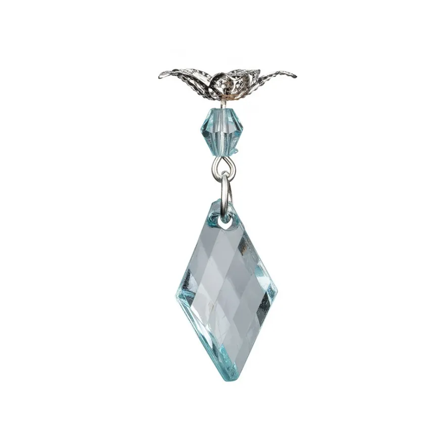 Anhänger mit Perlenkappe, Design 3, 3,9cm x 1,3cm, facettiert, 8 verschiedene Farben, 20 Stück
