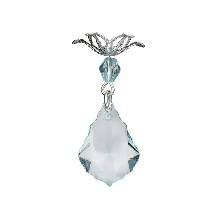 Anhänger mit Perlenkappe, Design 2, 3,6cm x 1,5cm, facettiert, 8 verschiedene Farben, 20 Stück