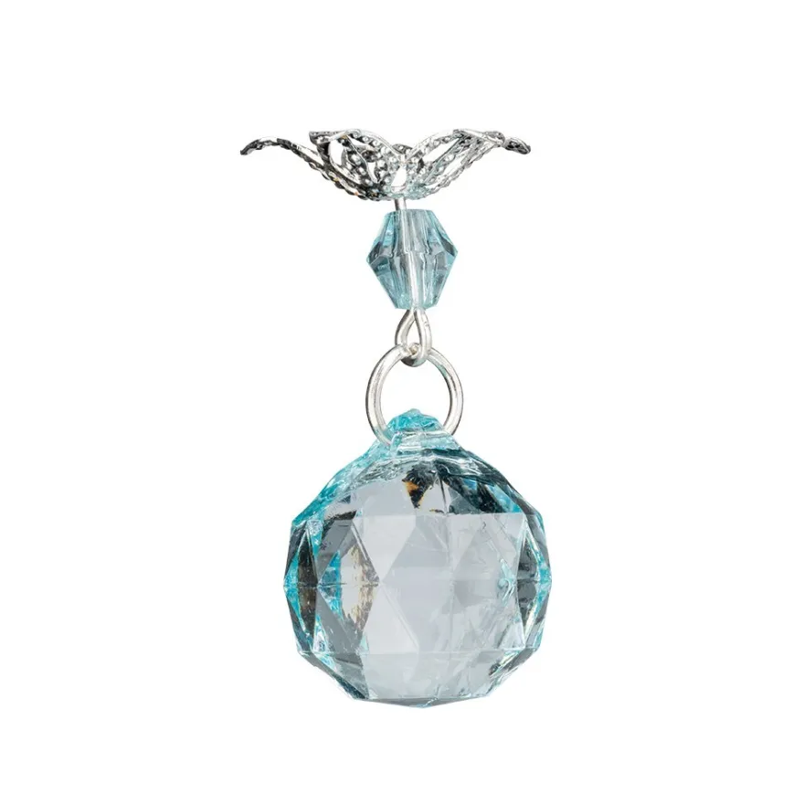 Anhänger mit Perlenkappe, Design 1, 3,6cm x 1,7cm, facettiert, 8 verschiedene Farben, 20 Stück