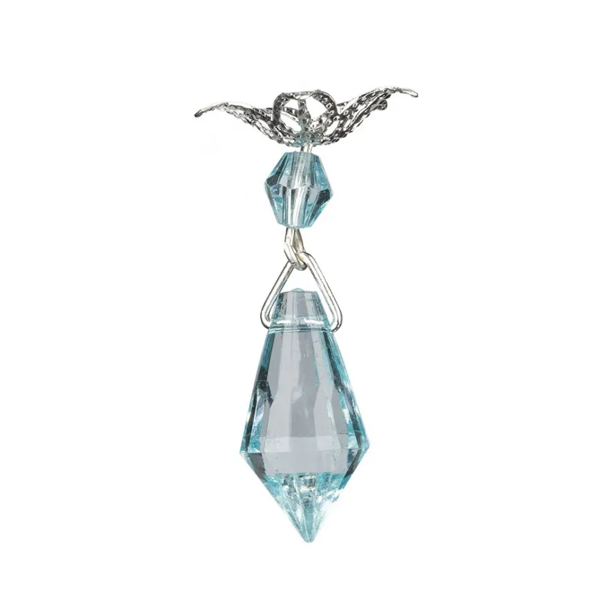 Anhänger mit Perlenkappe, Design 5, 3,7cm x 1cm, facettiert, 8 verschiedene Farben, 20 Stück