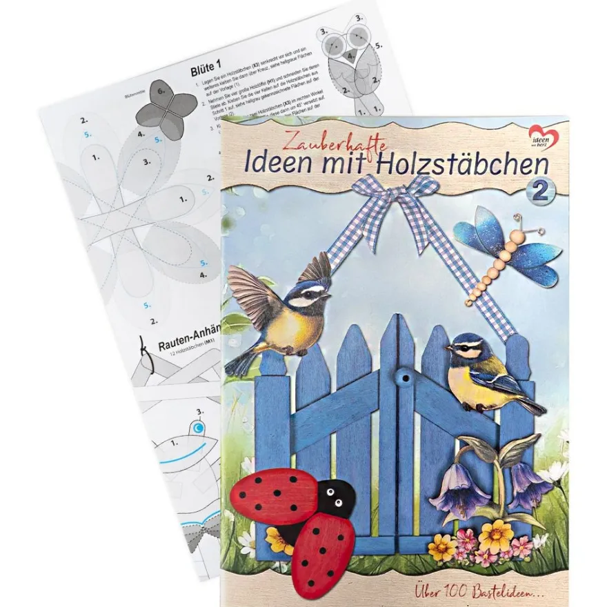 Anleitungsheft "Zauberhafte Ideen mit Holzstäbchen 2", DIN A4