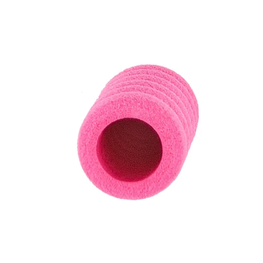 Anti-Rutsch-Hülsen, soft, 3,8cm lang, außen: Ø 1,3cm, innen: Ø 0,7cm, pink, 10 Stück