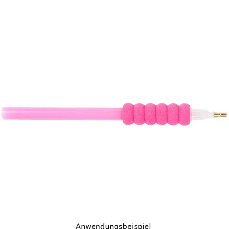 Anti-Rutsch-Hülsen, soft, 3,8cm lang, außen: Ø 1,3cm, innen: Ø 0,7cm, pink, 10 Stück
