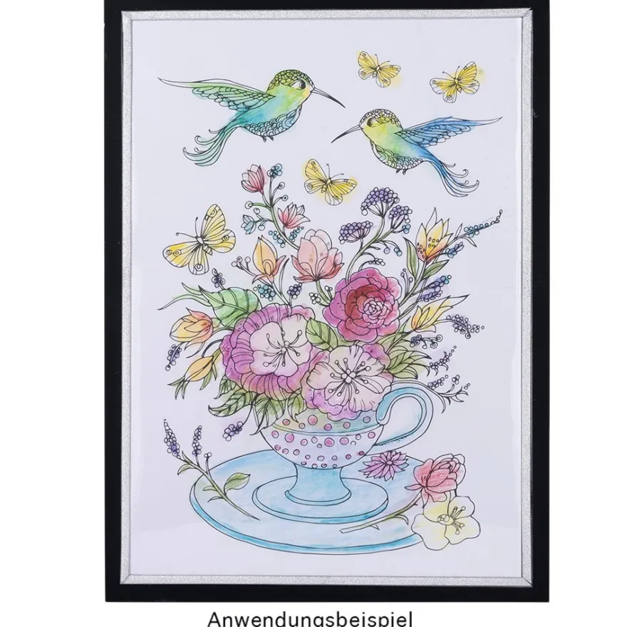 Aquarell-Buntstifte, 24 Farben, wasservermalbar, 24 Stück
