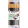 Aquarell-Stifte mit Pinsel 2 in 1, verschiedene Farben, 12 Stück