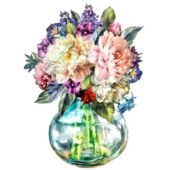 Aqua-Transfermotive, Nostalgie-Blumenvasen 1, DIN A4, farbig, 5 Bogen