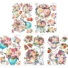 Aqua-Transfermotive, Nostalgie-Blumenvasen 2, DIN A4, farbig, 5 Bogen