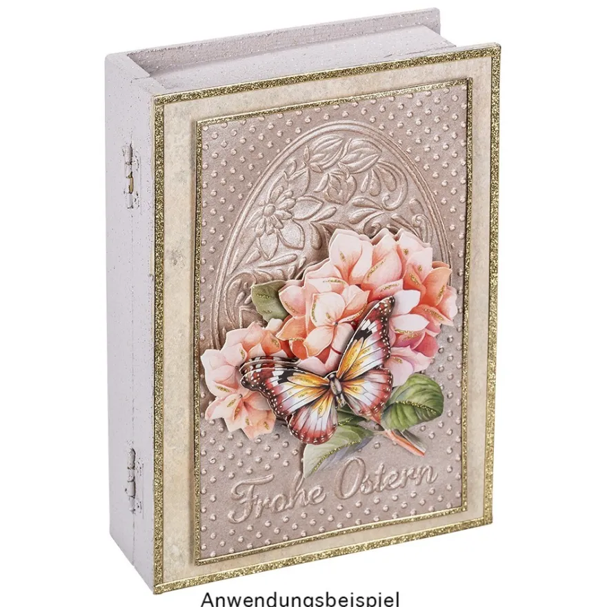 Aufbewahrungsboxen, Holz, Bücher, 3 verschiedene Größen, 3 Stück
