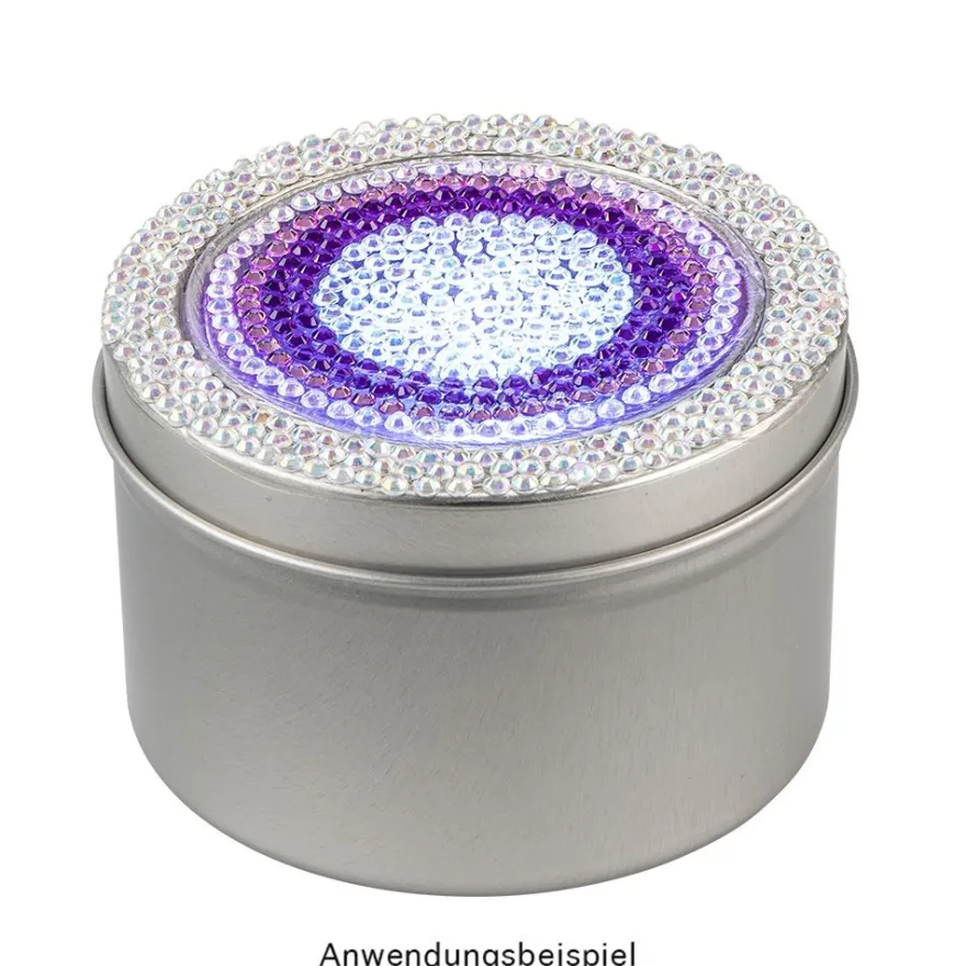 Aufbewahrungsdose, rund, mit Sichtfenster im Deckel, Ø8cm, 5cm hoch