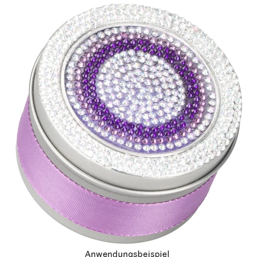 Aufbewahrungsdose, rund, mit Sichtfenster im Deckel, Ø8cm, 5cm hoch
