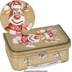 Aufbewahrungskoffer, 18cm x 12cm x 6,5cm, mit Kraftpapier-Oberfläche