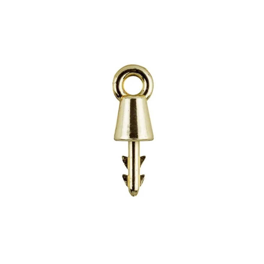 Aufhänger/Ösen, 3cm, goldfarben, 30 Stück,