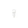 Aufhänge-Ösen aus Kunststoff, transparent/weiß, 50 Stück