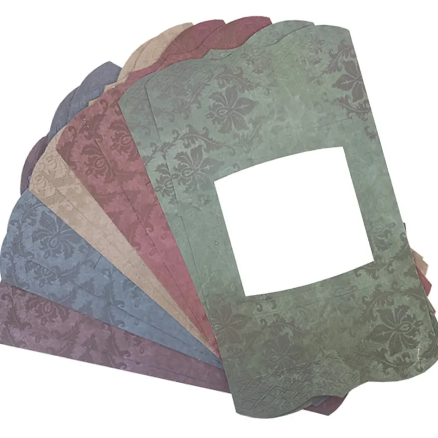 Aufstell-Grußkarten, Szenerie, 5 Farben, inkl. Umschläge, 20-teilig, 10 Stück