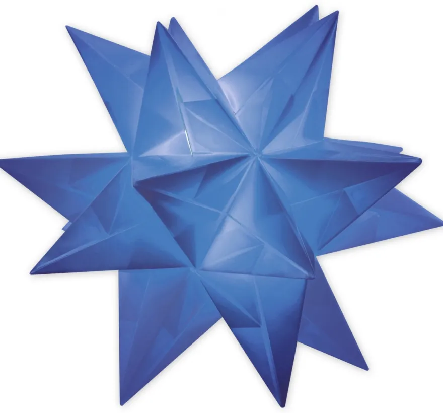 Aurelio Stern Set, transparent, 20cm x 20cm, 33 Blatt, blau