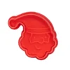 Ausstechformen inkl. Prägestempel, weihnachtliche Designs, 4 Stück