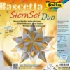 Bascetta Stern Set, DuoDesign, 20x20cm, 32 Blatt, gold/silber