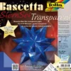 Bascetta Stern Set, transparent, 20x20cm, 32 Blatt, blau