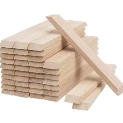 Bastelklötzchen, mit Gehrungsschnitt 1, 16cm x 2,3cm x 0,8cm, glatt geschliffen, 40 Stück