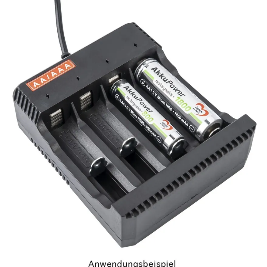 Batterien, AkkuPower, AA Mignon HR6, 1,2V, 1800 mAh, 4 Stück