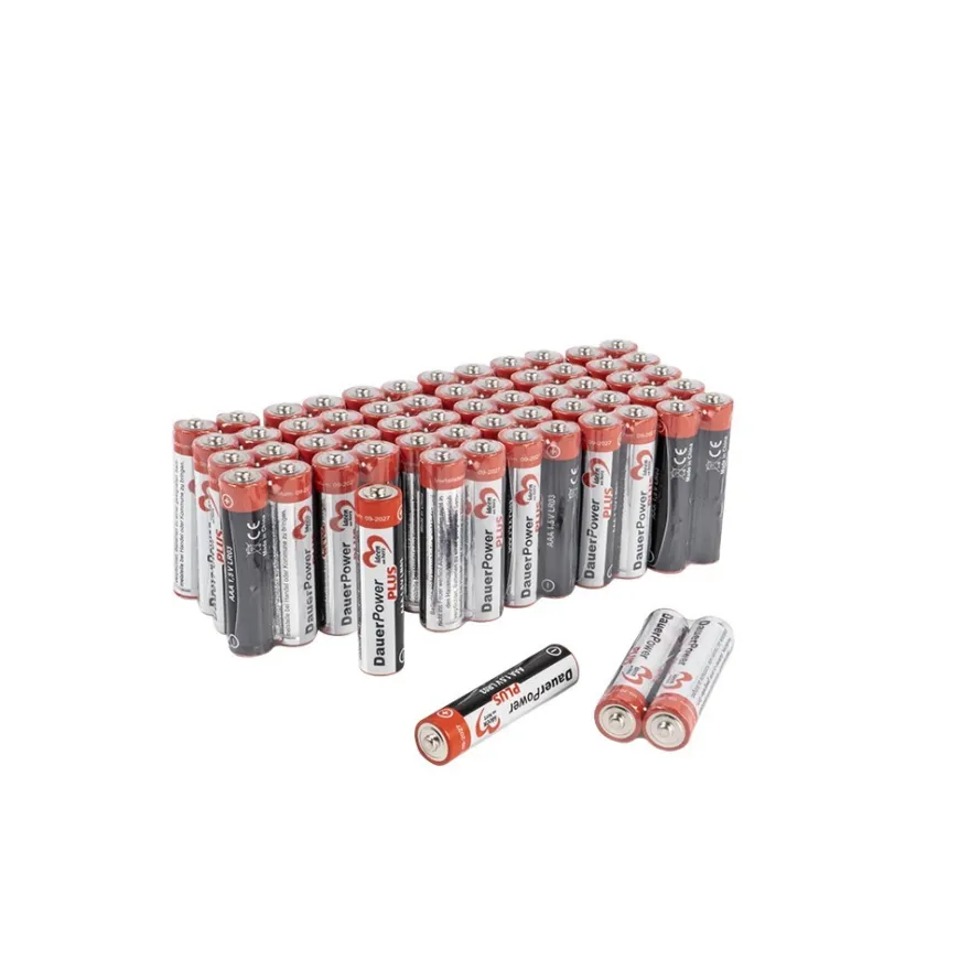 Batterien, DauerPower Plus, AAA Micro LR03, 1,5V, 1200 mAh, 60 Stück