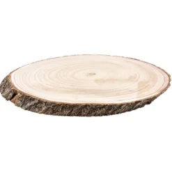 Baumscheibe mit Rinde, ca. 42cm x 27cm x 3cm