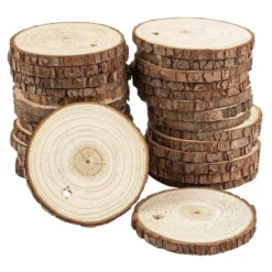Baumscheiben, Ø 6cm bis 7cm, 0,6cm stark, 30 Stück
