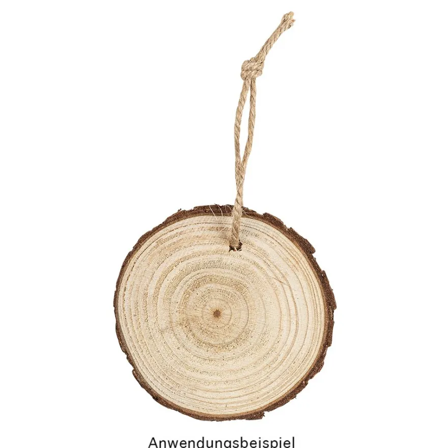 Baumscheiben, Ø 8cm bis 9cm, 0,6cm stark, 25 Stück